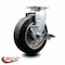 Service Caster 6 Inch Rubber on Aluminum Swivel Caster with Roller Bearing and Brake SCC SCC-20S620-RAR-TLB - alternate 4